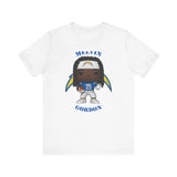 Melvin Gordon L.A Chargers, Soft Cotton Bella and Canvas Short Sleeve Tee shirt