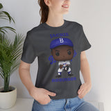 Jackie Robinson L.A/Brooklyn Dodgers, Soft Cotton Bella and Canvas Short Sleeve Tee shirt