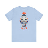Mr Met New York Mets, Soft Cotton Bella and Canvas Short Sleeve Tee shirt