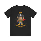 Ben Roethlisberger Pittsburgh Steelers Throwback, Soft Cotton Bella and Canvas Short Sleeve Tee shirt