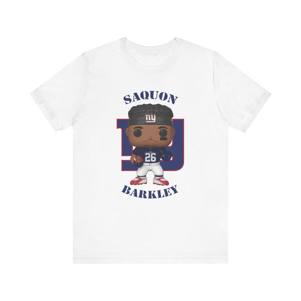 Saquon Barkley New York Giants, Soft Cotton Bella and Canvas Short Sleeve Tee shirt