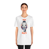 Mr Met New York Mets, Soft Cotton Bella and Canvas Short Sleeve Tee shirt