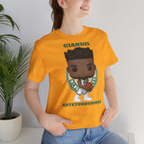 Giannis Antetokounmpo Milwaukee Bucks , Soft Cotton Bella and Canvas Short Sleeve Tee shirt