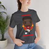 Marcus Rashford Manchester United, Soft Cotton Bella and Canvas Short Sleeve Tee shirt