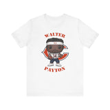 Walter Payton Chicago Bears (White), Soft Cotton Bella and Canvas Short Sleeve Tee shirt