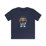 Zeke Elliott Dallas Cowboys (Blue), Kids Gildan Softstyle Tee Shirt