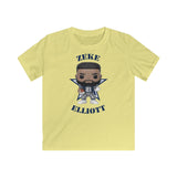 Zeke Elliott Dallas Cowboys (Blue), Kids Gildan Softstyle Tee Shirt