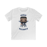Zeke Elliott Dallas Cowboys (Blue), Kids Gildan Softstyle Tee Shirt