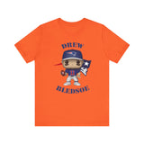 Drew Bledsoe New England Patriots, Soft Cotton Bella and Canvas Short Sleeve Tee shirt