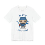 Matt Stafford Detroit Lions, Soft Cotton Bella and Canvas Short Sleeve Tee shirt