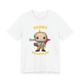 Terry Bradshaw Pittsburgh Steelers (White), Soft Cotton Bella and Canvas Short Sleeve Tee shirt