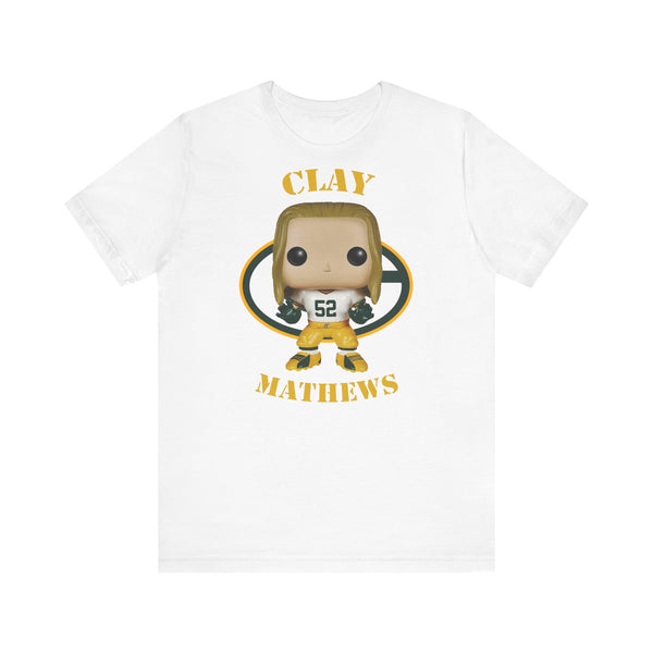Clay Mathews Jr Green Bay Packers, Soft Cotton Bella and Canvas Short Sleeve Tee shirt