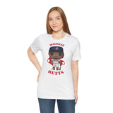 Mookie Betts Boston Red Sox, Soft Cotton Bella and Canvas Short Sleeve Tee shirt