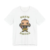 Drew Brees New Orleans Saints Throwback, Soft Cotton Bella and Canvas Short Sleeve Tee shirt