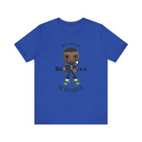 Russell Wilson Seattle Seahawks (Large), Soft Cotton Bella and Canvas Short Sleeve Tee shirt