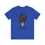 Ray Lewis Baltimore Ravens, Soft Cotton Bella and Canvas Short Sleeve Tee shirt