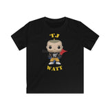 TJ Watt Pittsburgh Steelers, Kids Gildan Softstyle Tee Shirt