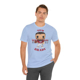Tom Brady New England Patriots (Throwback), Soft Cotton Bella and Canvas Short Sleeve Tee shirt