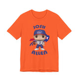 Josh Allen Buffalo Bills, Soft Cotton Bella and Canvas Short Sleeve Tee shirt