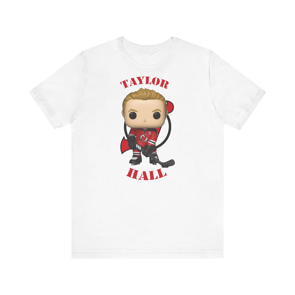 Taylor Hall New Jersey Devils, Soft Cotton Bella and Canvas Short Sleeve Tee shirt