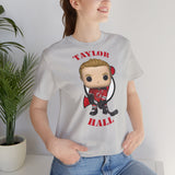 Taylor Hall New Jersey Devils, Soft Cotton Bella and Canvas Short Sleeve Tee shirt