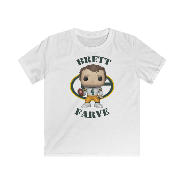 Brett Farve Green Bay Packers, Kids Gildan Softstyle Tee Shirt