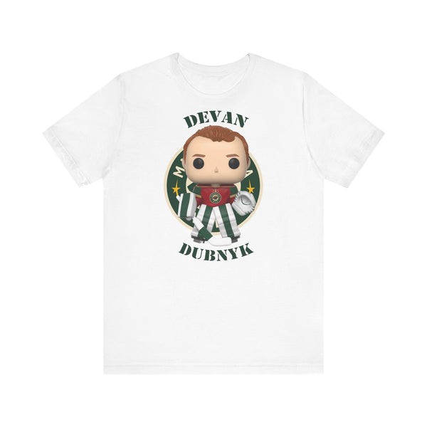 Devan Dubnyk Minnesota Wild, Soft Cotton Bella and Canvas Short Sleeve Tee shirt