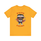 Walter Payton Chicago Bears (White), Soft Cotton Bella and Canvas Short Sleeve Tee shirt