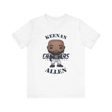 Keenan Allen L.A Chargers, Soft Cotton Bella and Canvas Short Sleeve Tee shirt