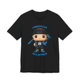Christian McCaffrey Carolina Panthers, Soft Cotton Bella and Canvas Short Sleeve Tee shirt