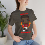 Marcus Rashford Manchester United, Soft Cotton Bella and Canvas Short Sleeve Tee shirt