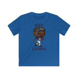 Ray Lewis Baltimore Ravens, Kids Gildan Softstyle Tee Shirt