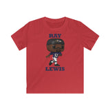 Ray Lewis Baltimore Ravens, Kids Gildan Softstyle Tee Shirt