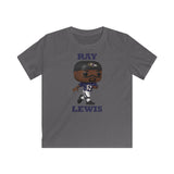 Ray Lewis Baltimore Ravens, Kids Gildan Softstyle Tee Shirt