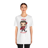 Nico Hischier New Jersey Devils, Soft Cotton Bella and Canvas Short Sleeve Tee shirt