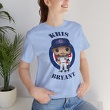 Kris Bryant Chicago Cubs, Soft Cotton Bella and Canvas Short Sleeve Tee shirt