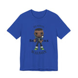Russell Wilson Seattle Seahawks (Large), Soft Cotton Bella and Canvas Short Sleeve Tee shirt