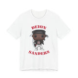 Deion Sanders Atlanta Falcons, Soft Cotton Bella and Canvas Short Sleeve Tee shirt