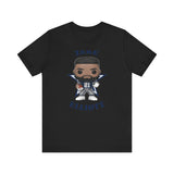 Zeke Elliott Dallas Cowboys (Blue), Soft Cotton Bella and Canvas Short Sleeve Tee shirt