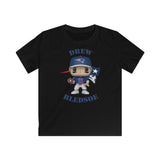 Drew Bledsoe New England Patriots, Kids Gildan Softstyle Tee Shirt