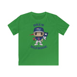 Drew Bledsoe New England Patriots, Kids Gildan Softstyle Tee Shirt