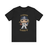 Jarod Goff L.A Rams, Soft Cotton Bella and Canvas Short Sleeve Tee shirt
