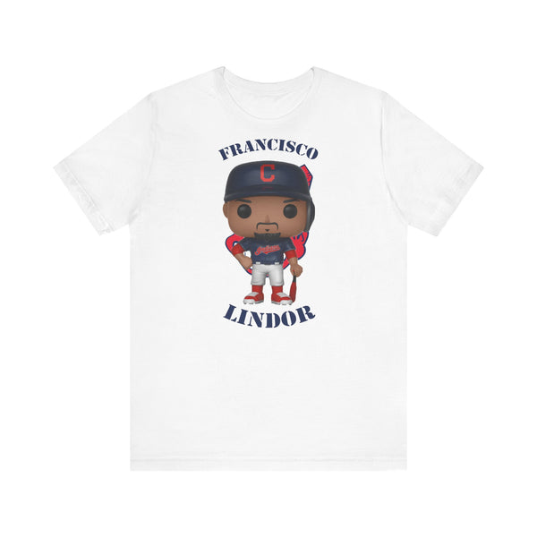 Francisco Lindor Cleveland Indians, Soft Cotton Bella and Canvas Short Sleeve Tee shirt
