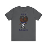 Ray Lewis Baltimore Ravens, Soft Cotton Bella and Canvas Short Sleeve Tee shirt