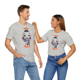 Mr Met New York Mets, Soft Cotton Bella and Canvas Short Sleeve Tee shirt