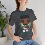 Giannis Antetokounmpo Milwaukee Bucks , Soft Cotton Bella and Canvas Short Sleeve Tee shirt