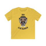 Bo Jackson Oakland Raiders, Kids Gildan Softstyle Tee Shirt