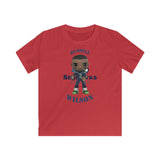 Russell Wilson Seattle Seahawks (Large), Kids Gildan Softstyle Tee Shirt