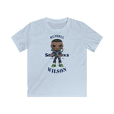 Russell Wilson Seattle Seahawks (Large), Kids Gildan Softstyle Tee Shirt