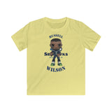 Russell Wilson Seattle Seahawks (Large), Kids Gildan Softstyle Tee Shirt